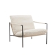 Maestro Furniture Kaylen Fabric Relaxing Accent Lounge Chair Metal Frame Beige
