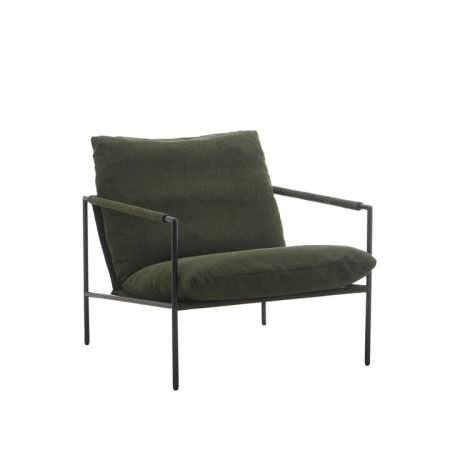 Maestro Furniture Kaylen Fabric Relaxing Accent Lounge Chair Metal Frame Green