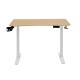 Maestro Furniture Neptune Electric Sit And Stand Height Adjustable Office Computer Working Desk Oak/White