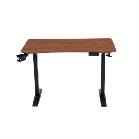 Maestro Furniture Neptune Electric Sit And Stand Height Adjustable Office Computer Working Desk Walnut/Black