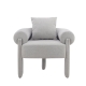 Maestro Furniture Cordelia Modern Textured Fabric Lounge Accent Relaxing ArmChair Grey