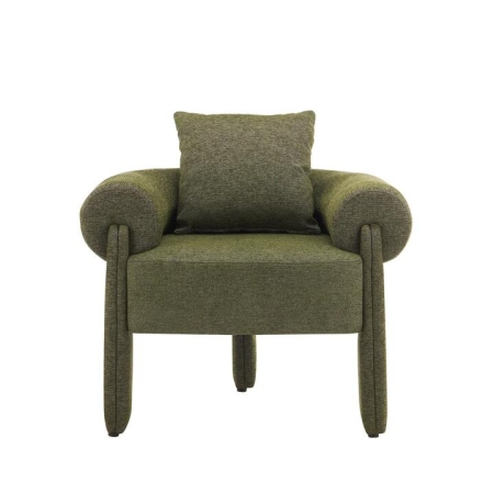 Maestro Furniture Cordelia Modern Textured Fabric Lounge Accent Relaxing ArmChair Green