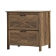Maestro Furniture Axel 2-Drawers Office Storage Filing Cabinet Rustic Oak