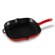 Square Grill Inferno Size 25cm in Red by Chasseur-Red