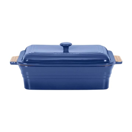 Chasseur Rectangular Baker With Lid 4L Blue
