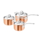 Chasseur Escoffier Induction 3 Piece Saucepan Set