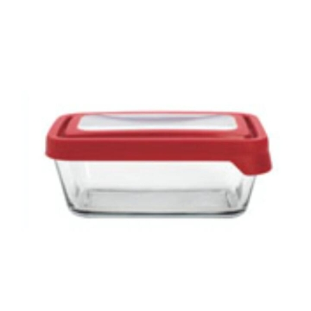 Anchor Hocking Trueseal Storage Container Rectangle 4.75 Cup Cherry