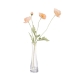 Glamorous Fusion Poppy 46cm Peach Artificial Plant Flower Arrangement Decorative In Bud Vase