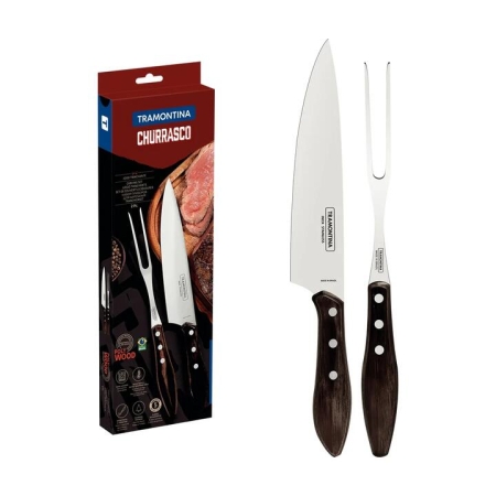 Tramontina 2 Piece Polywood Barbeque & Carving Set