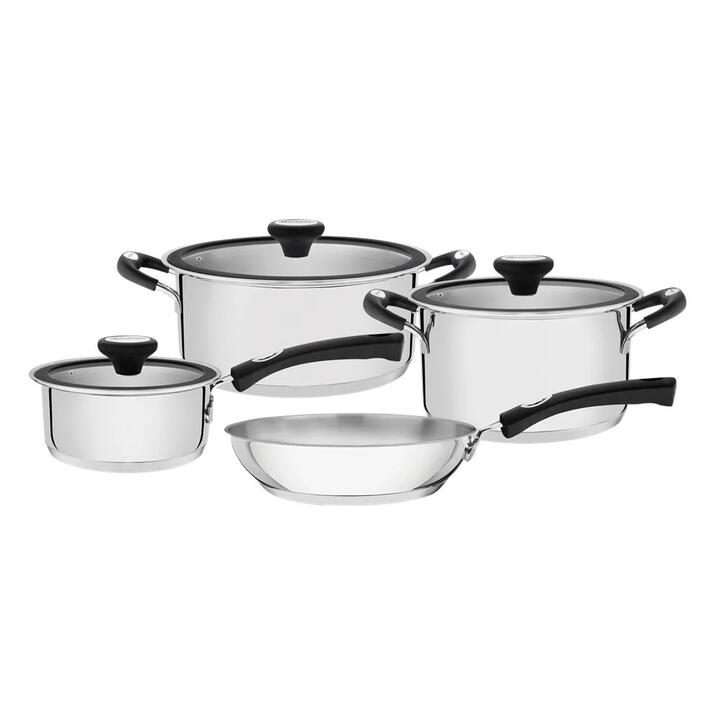 Tramontina Solar 4 Piece Stainless Steel Cookware Set