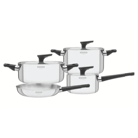 Tramontina Grano 4 Piece Triply Clad Cookware Set with Bakelite Handles