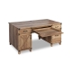 Maestro Furniture Zephyr Executive Manager Home Office Writing Desk 150cm 4-Drawers Rustic Oak