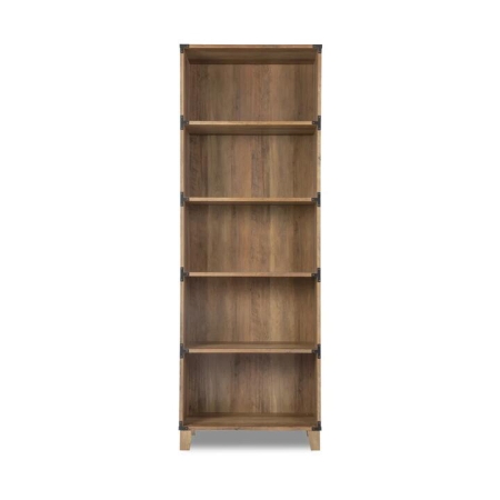 Maestro Furniture Zephyr Wooden 5-Tier Bookcase Display Shelves Rustic Oak