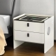 Smart Bedside Table Wireless Charging - BESS White