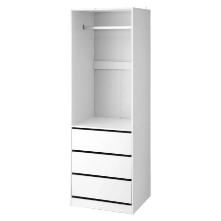 Wardrobe Clothes Closet Storage Organizer White
