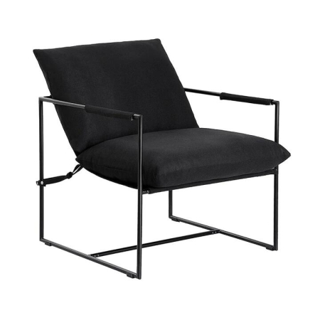 Armchair Lounge Chair Sling Black