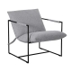 Armchair Lounge Chair Sling Grey