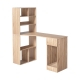 Computer Desk Bookshelf Drawer Cabinet Oak 120CM