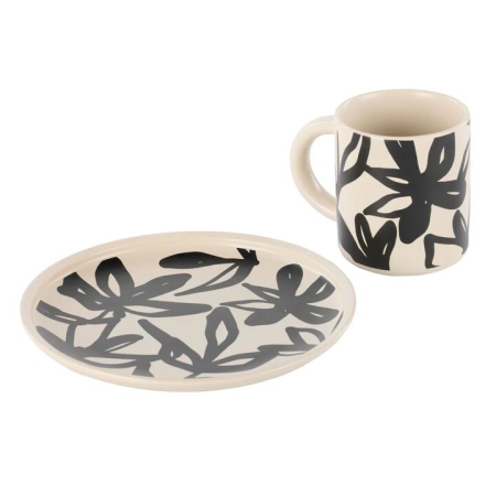 Leaf & Bean Freya Mug & Side Plate Set