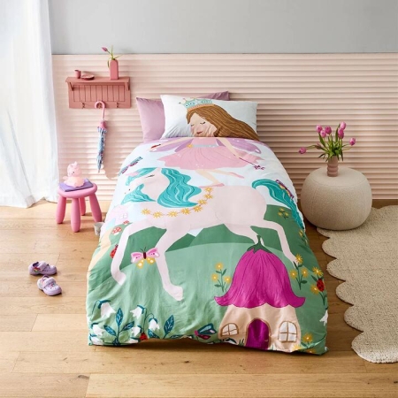 MyHouse Kids Fairy Princess Quilt Cover Set-Queen