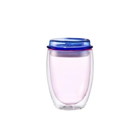 Alex Liddy Prisma Double Walled Glass Travel Mug 350ml