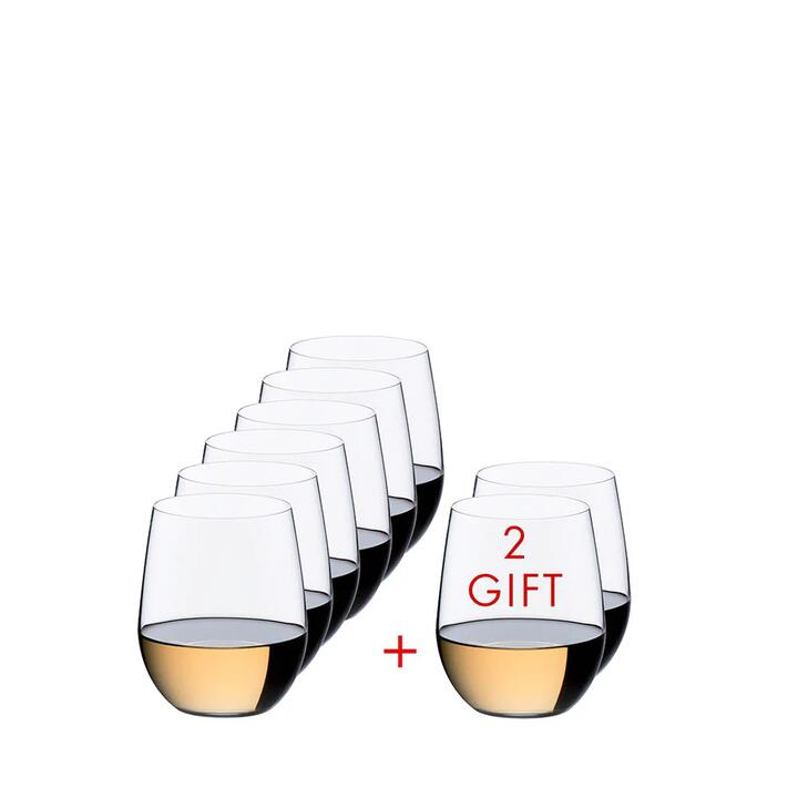 Riedel Set of 8 O Viognier & Chardonnay Wine Tumblers