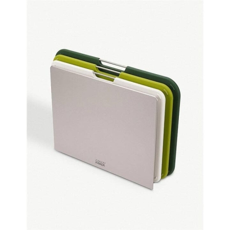 Nest Chopping Boards 3 Piece Set Large Size 231X330X74mm in Green by Joseph Joseph-Green