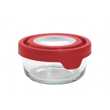 Anchor Hocking Trueseal Storage Container Round 2 Cup Cherry
