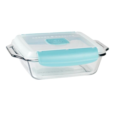 Anchor Hocking Truelock Square Baking Dish with Lid 1.9L