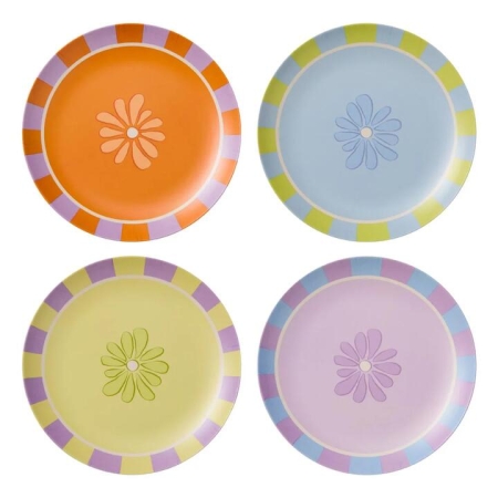 HAYDAE COLLECTIVE Set of 4 Plates 20cm Multi