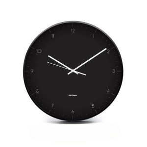 Elio Wall Clock Size 53.5X53.5X5.5cm in Black by Salt & Pepper-Black/53.5cm