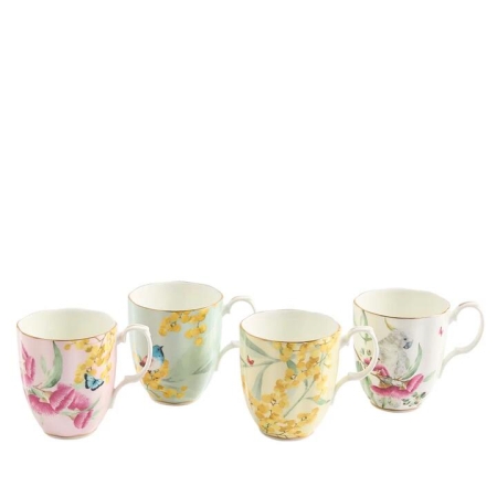 Miranda Kerr for Royal Albert Australiana Set of 4 Mugs 400ml