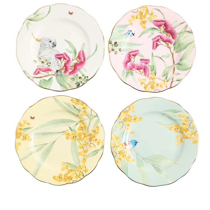 Miranda Kerr for Royal Albert Australiana Set of 4 Plates