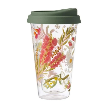 Alex Liddy Lottie Double Walled Glass Travel Mug 350ml