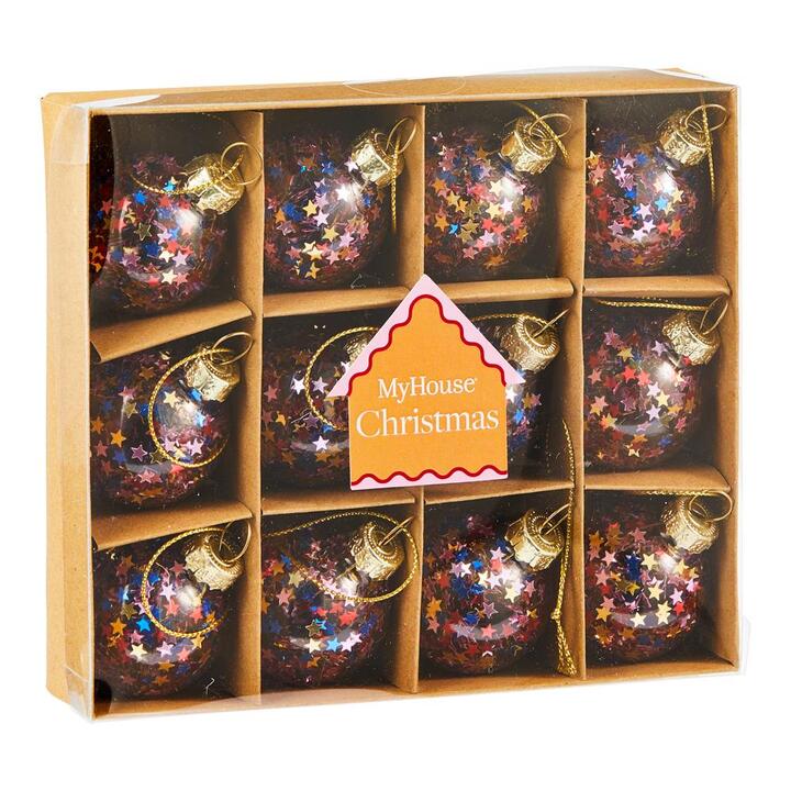 MyHouse Star Bauble 12 Pack