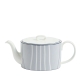 Wedgwood Gio Blue Teapot 940ml Pinstripe White