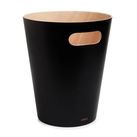 Umbra Woodrow Bin Black