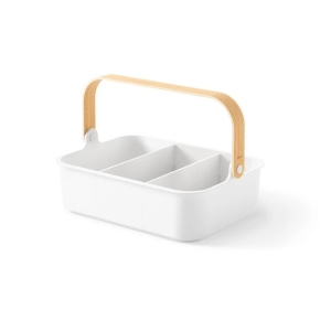 Umbra Bellwood Stackable Bin Large White/Natural