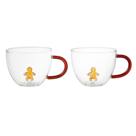 MyHouse Set of 2 Gingerbread Teacups