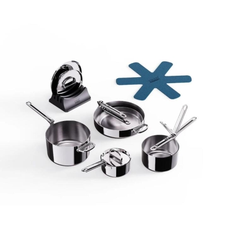 Joseph Joseph Space Steel 5 Piece Stainless Steel Cookware Set