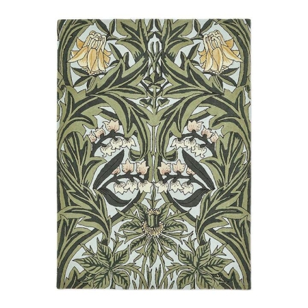 Morris & Co Bluebell Rug Leafy Arbour Green-240 x 170cm