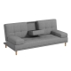 Casa Decor Mendoza Grey 2 In 1 Sofa with Drink Holder