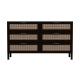 Casa Decor Tulum Black Rattan Chest Of Drawers