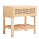 Casa Decor Santiago Oak Rattan Bedside Table