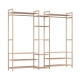 Milano Decor Multi Functional Bamboo Clothes Rack Oak