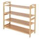 Casa Decor 4 Tier Bamboo Shoe Rack Oak