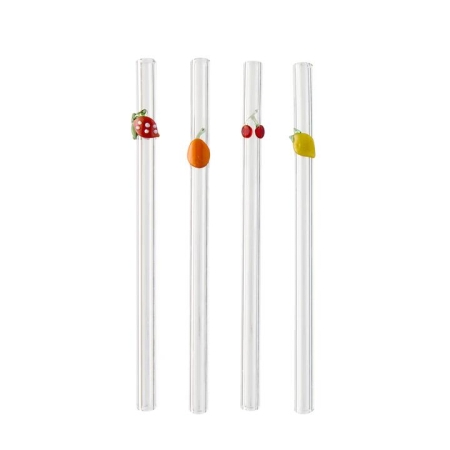 MyHouse Calypso Set of 4 Fruit Straws