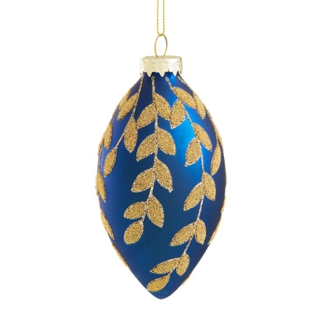 MyHouse Long Gold Leaf Bauble