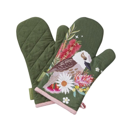 Alex Liddy Lottie Set of 2 Oven Gloves Kookaburra