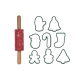 Davis & Waddell Christmas Cookie Cutter & Rolling Pin Gift Set